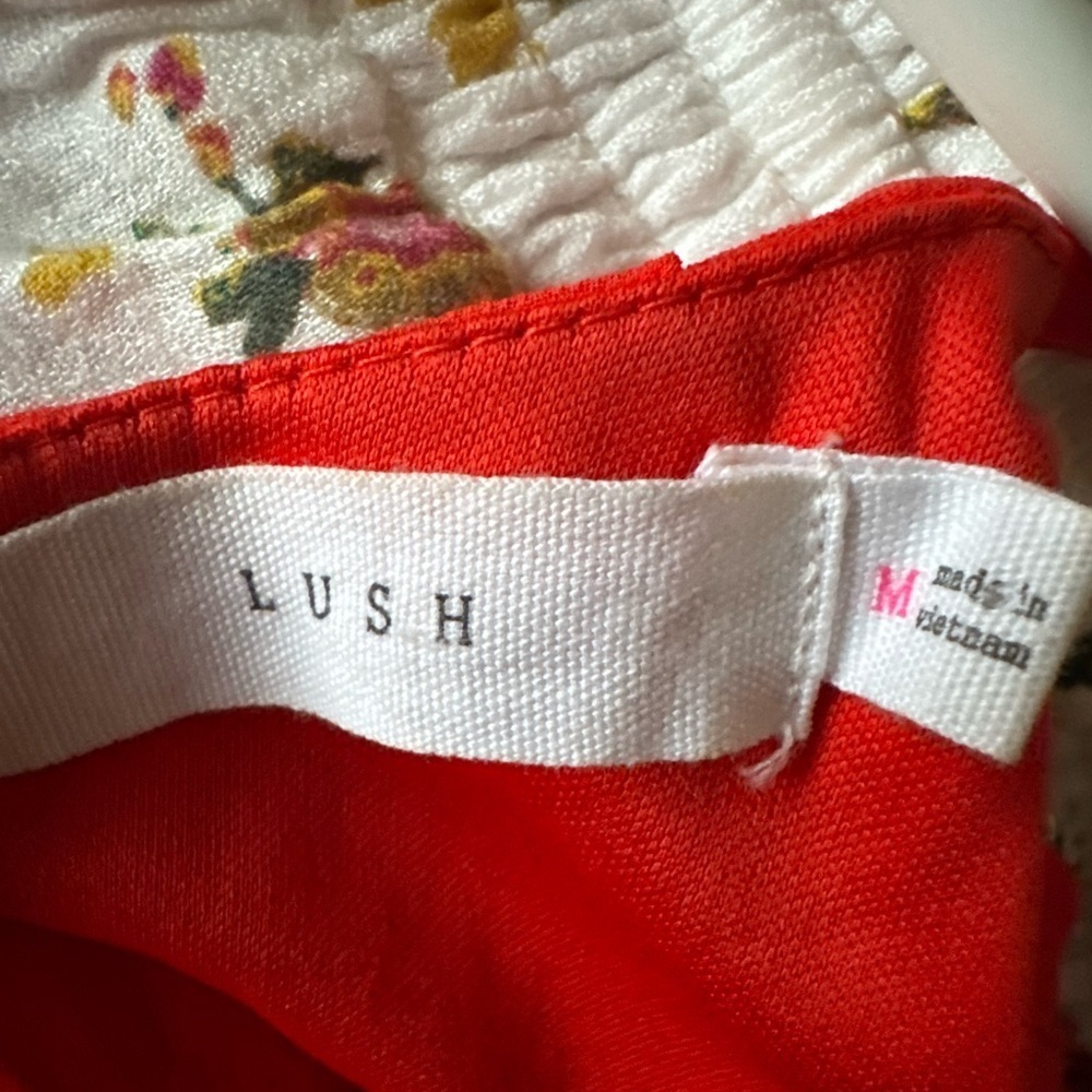 LUSH EUC Rain Halter Red Dress Fit & Flare Mini Size M VALENTINE’s - Picture 5 of 5